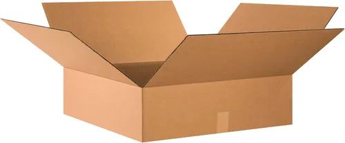 PARTNERS BRAND Cajas de cartón corrugado planas de 24 x 24 x 7 pulgadas, planas, 24 pulgadas de largo x 24 pulgadas de ancho x 7 pulgadas de alto,