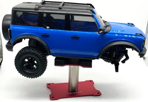 Miniatura 2 de Soporte de trabajo para automóvil RC, estación de trabajo de reparación de aluminio, altura de rotación 360, soportes de cuerpo para 1/16 1/18 1/24