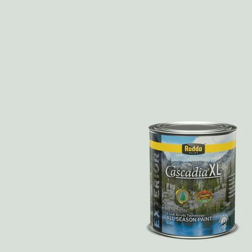 Miniatura 80 de Rodda Paint CASCADIA XL Pintura e imprimación satinada exterior en uno, cuarto de galón, Aquafir