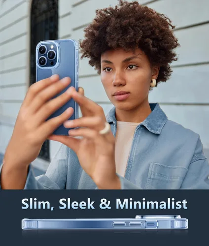 Miniatura 181 de FNTCASE Funda para iPhone 13 Pro-Max: Fundas magnéticas transparentes compatibles con Magsafe Slim anti amarillamiento protección contra caídas