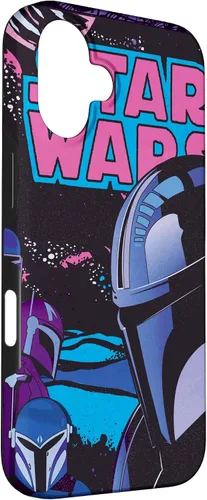 Miniatura 3 de Carcasa de cómic retro para iPhone 16 Star Wars The Mandalorian Bounty Hunters