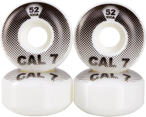Miniatura 12 de Cal 7 Catch-22 Ruedas de patineta, 2.047 in y 100 A, diseño en blanco y negro, ideal para truco, calle y más multicolor/fantasía (AllStar)