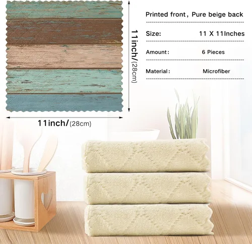 Miniatura 3 de SUABO Paños de cocina, paquete de 6 paños de cocina de secado rápido, toallas de limpieza absorbentes, toallas de vajilla para cocina y baño