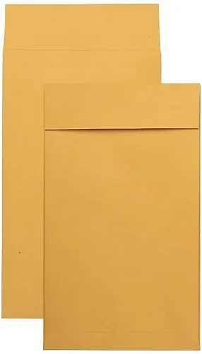 Miniatura 3 de Quality Park Redi-Strip - Sobre de expansión Kraft, #15, solapa cuadrada, cierre adhesivo Redi-Strip, 10 x 15, marrón kraft, 25