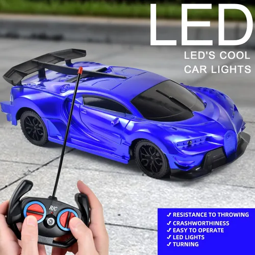 Miniatura 4 de Tuko Juguetes de coche a control remoto, juguetes RC para niños y niñas de más de 3 años (azul)