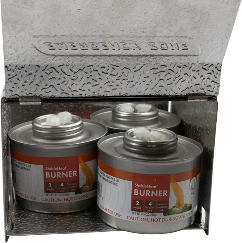 Miniatura 5 de ¡Nuevo y mejorado! Juego de almacenamiento de combustible de cocina de emergencia premium, vida útil de más de 20 años Disponible en 4 latas, 12