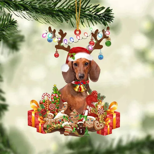Miniatura 36 de Nazenti Adorno de Navidad personalizado de reno de Alaskan Malamute – Adorno de perro personalizado para amantes de las mascotas, acrílico plano
