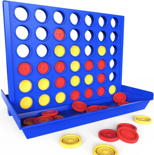 Pup Go Juego Grande de 4 en Raya para Niños de 3 Años en Adelante para Niños, Niñas y Adolescentes, Juegos de Mesa Familiares para Interiores y