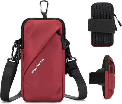 Miniatura 8 de Bandas para el brazo para teléfono, pequeña bolsa cruzada con correa para el brazo, se adapta a iPhone y todos los teléfonos celulares, uso para Azul