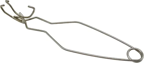 Miniatura 13 de Pinza para crisol de 9.8 pulgadas, pinzas de crisol de acero inoxidable, pinzas de crisol de grado profesional para laboratorio, industria