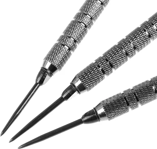 Miniatura 3 de CyeeLife Puntas de dardos de acero, 12 piezas con 20 anillos de goma, puntos de adaptador de puntos de convertidor