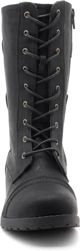 Miniatura 2 de Herstyle Florence2 Botas de combate militares con cordones a media pantorrilla para mujer