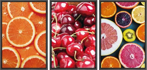 Miniatura 186 de wall26 Lienzo enmarcado para pared, juego de arte de hierbas, verduras y condimentos en madera, alimentos, fotografía cultural, realismo, paisaje