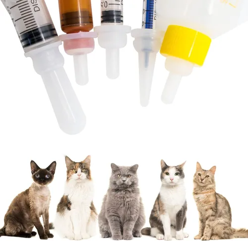 Miniatura 9 de Biberones de alimentación para cachorros y gatitos para lactancia, recién nacidos, perros, gatos, conejos, con kit de alimentador de pezones