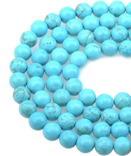 Miniatura 36 de Cuentas sueltas de 0.315 pulgadas/8mm de piedra natural redonda para hacer joyas con cordón elástico Sodalita azul