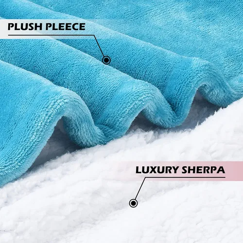 Miniatura 6 de Catalonia Sudadera con capucha con cremallera, abrigo de sherpa de gran tamaño para hombres y mujeres, regalo cómodo para ella, color aguamarina