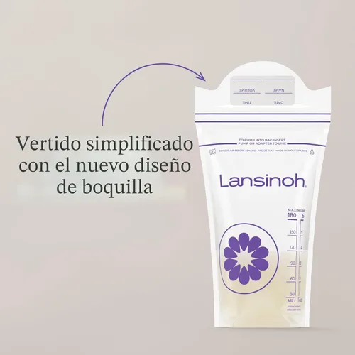 Miniatura 6 de Lansinoh Bolsas de almacenamiento de leche materna, 100 unidades, sin bisfenol A y sin BPS (el empaque puede variar)