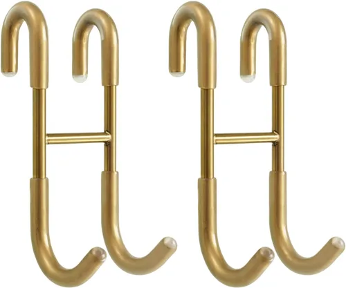 Miniatura 11 de NINETREX Ganchos para puerta de ducha, ganchos para toallas para puertas de vidrio sin marco, gancho de acero inoxidable SUS 304 resistente