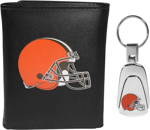 Miniatura 25 de Siskiyou Sports NFL unisex Tri-fold Wallet & Steel Key Chain