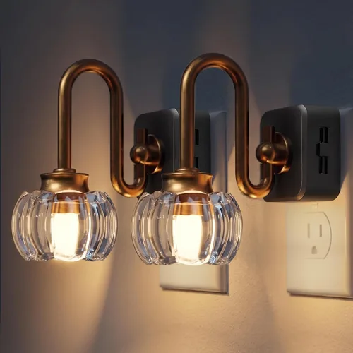 Miniatura 14 de L LOHAS LED - Luces nocturnas enchufables en la pared, temperatura de color ajustable 3000K/4000K/5000K, luz nocturna de burbujas con sensor