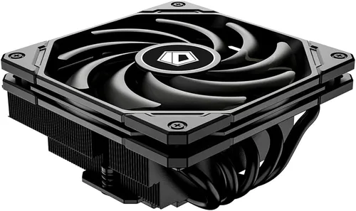 ID-COOLING IS-55 Negro Enfriador de CPU de Bajo Perfil Enfriador de Aire de CPU de 57mm de Altura 5 Heatpipes Ventilador Delgado de 120x120x15mm,