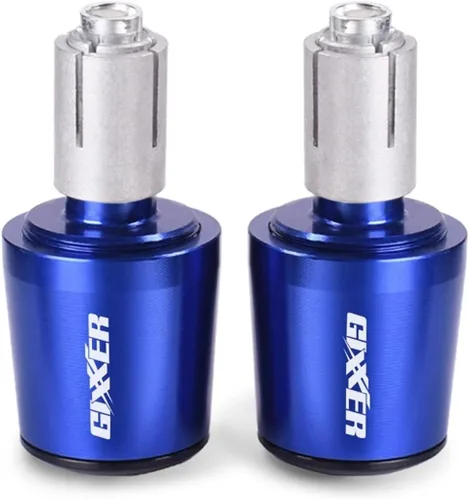 Miniatura 7 de Manillar de motocicleta, peso final, agarres para manillar, tapa antivibración, enchufe plateado para Suzuki Gixxer 150sf 250sf 155 accesorios
