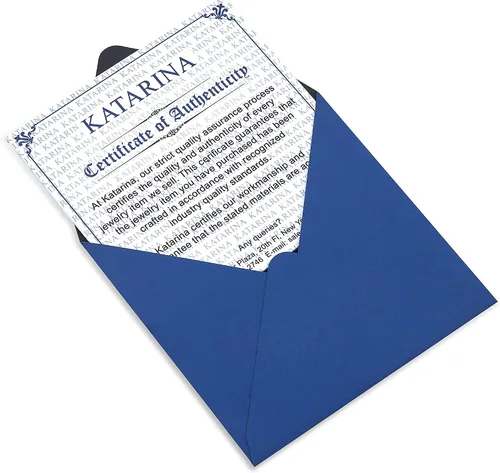 Miniatura 6 de KATARINA Pendientes de diamante azul de 012 quilates en oro o plata