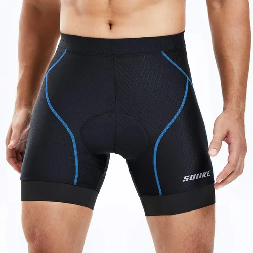 Miniatura 3 de Souke Sports Mens Cycling Underwear Shorts 4D Padded Bike Bicycle MTB Liner Shorts with Anti-Slip Leg Grips