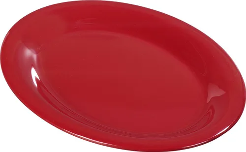 Miniatura 12 de Platos ovalados Carlisle Sierrus de melamine para servir/cenar, Bone, 24 Hueso