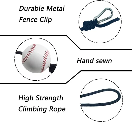 Miniatura 3 de Asistencia de entrenamiento de béisbol y softbol, cuerda de entrenamiento de bateo de béisbol y softbol, práctica de habilidades de swing