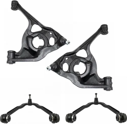 Miniatura 121 de TRQ Brazo de control delantero superior e inferior con rótula juego de 4 piezas compatible con Land Rover Range Rover 2003-2012