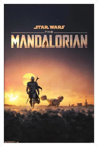 Miniatura 13 de Trends International Star Wars: The Mandalorian - Póster de pared de una hoja D23, 14.725 x 22.375 pulgadas, versión enmarcada de madera de granero
