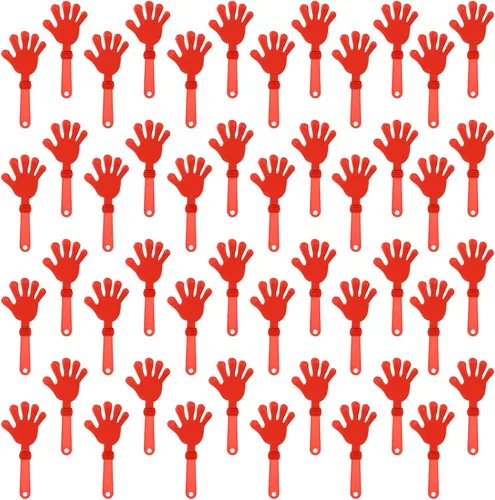 Miniatura 12 de 48 pinzas de mano verde lima de 7.5 pulgadas para hacer ruido, regalos de fiesta, aplausos de plástico, eventos deportivos, pelota, baile