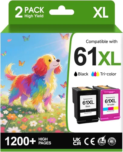 Cartucho de tinta remanufacturado 61XL de repuesto para HP Envy 4500 5530 4502 4501 5535 OfficeJet 4630 4635 DeskJet 2540 1000 1010 1510, negro,