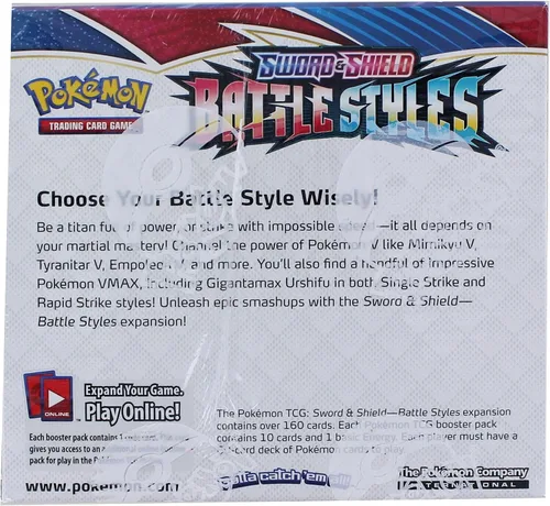 Miniatura 3 de Juego de cartas coleccionables de Pokémon: Caja de refuerzo Espada y Escudo Estilos de Combate.