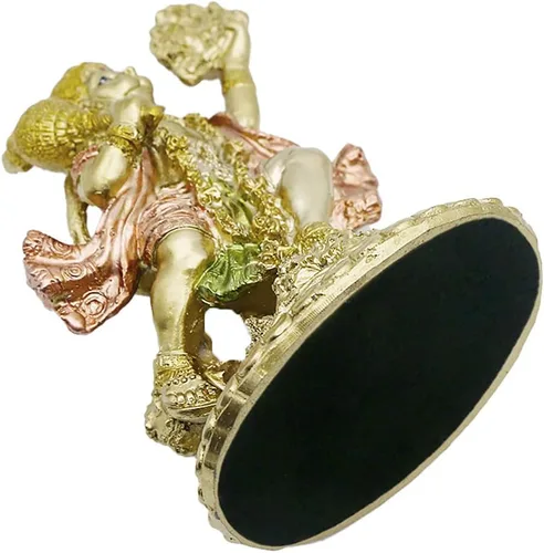 Miniatura 6 de alikiki Estatua de Hanuman volador de Dios hindú – Ídolo indio Hanuman Murti Pooja Escultura India Señor Estatuilla de Señor de la India Templo