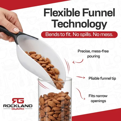 Miniatura 2 de Rockland Guard Cuchara grande para productos secos – Cuchara de hielo para máquina de hielo harina y café – Apto para lavavajillas, 1 taza medidora