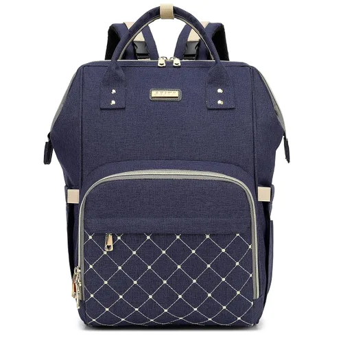 Mochila para pañales, bolsas de pañales para bebés, niñas y niños, bolsas de bebé para mamás papás, bolsa cambiadora de pañales con bolsillos Azul