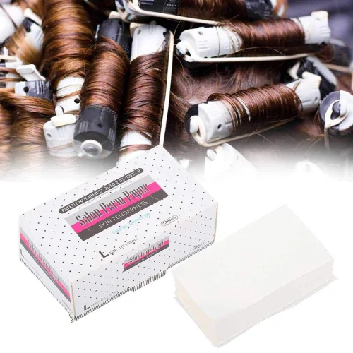 Miniatura 5 de Papel permanente para el cabello, tiras de papel para rizar el cabello, peluquería de malla ultrafina, transpirable, herramienta de peluquería