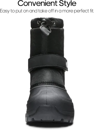 Miniatura 4 de NORTIV 8 Botas de nieve para niños y niñas, impermeables, para clima frío, botas clásicas para senderismo al aire libre (niños pequeñosniños grandes)
