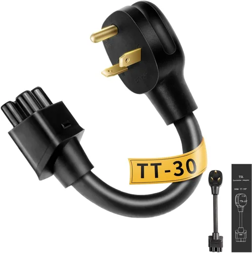 Miniatura 13 de Adaptador NEMA 10-30 para conector móvil Tesla Gen 2, adaptador de cargador EV de salida de secadora de 240 V 24 A, carga de nivel 2 de alta