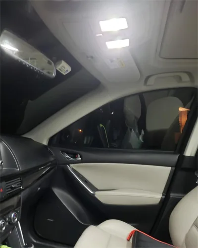 Miniatura 7 de Paquete de bombillas LED blancas compatibles con Mazda CX-5 CX5 2013 2014 2015 2016 2017 2018 2019 Mazda CX-5 CX5 Luz de domo de mapa interior + luz