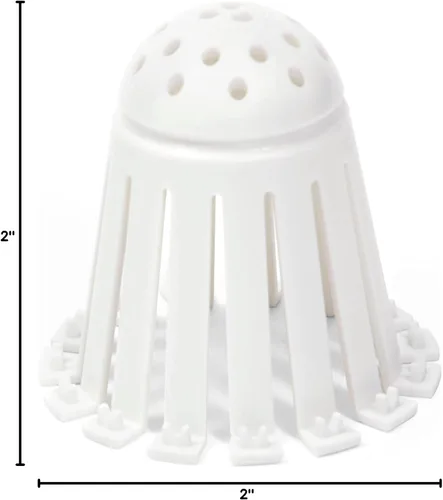 Miniatura 8 de TubShroom Toss 21 unidades Coladores de Drenaje Desechables para Tina - Atrapa Cabellos para Ducha y Bañera para Prevenir Desagües Obstruidos, Blanco
