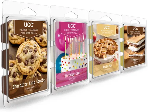 Miniatura 13 de UCC Cera derretida, cubos de cera de soja, aroma fuerte de larga duración, mezcla perfumada prémium para derretir tartas, romero menta, rosa