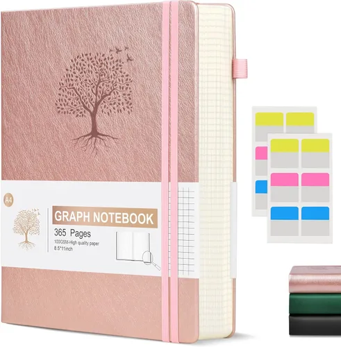 Miniatura 15 de Cuaderno Diario con Líneas - 365 Páginas A5 Cuaderno Grueso para Escribir para Hombres y Mujeres, Cuaderno con Rayas Universitarias, Diario de Cuero