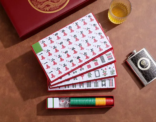 Miniatura 3 de Mose Cafolo - Mahjong Chino XL, 146 azulejos numerados de melamina de 1.5 pulgadas, con estuche de viaje para llevar, manual en inglés, juego