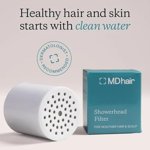 Miniatura 2 de MDhair - Filtro de repuesto para ducha de 20 etapas para cloro, metales pesados y agua dura, restaura la salud del cabello y la piel, se adapta a