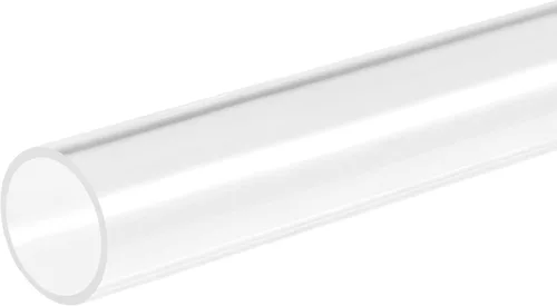 Miniatura 30 de MECCANIXITY Tubo de acrílico rígido redondo transparente 1mm(0.04") DI 3mm(1/8") DE 305mm(12") para lámparas y linternas, sistema de refrigeración
