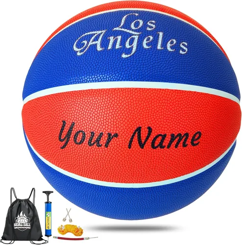 Miniatura 11 de Balones de baloncesto personalizables, personaliza el nombre, logotipo, texto, fotos en baloncesto, tamaño oficial 7 (29.5 pulgadas), regalos