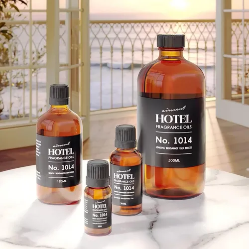 Miniatura 8 de AirScent - Aceite difusor de hotel n.º 1014 inspirado en la icónica mezcla costera de hotel de 5 estrellas, brisa marina de bergamota de limón, 0.34